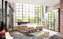 Nachtschrank >Stockholm I< (B/H/T: 52x40x38 cm) in braun - 52x40x38cm (BxHxT)
