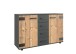 Kombikommode >Stockholm I< (B/H/T: 130x83x41 cm) in braun - 130x83x41cm (BxHxT)