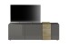 Lowboard >POSITANO< (B/H/T: 181x59x44 cm) in dunkelgrau - 181x59x44 (BxHxT)