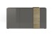 Highboard >POSITANO< (B/H/T: 181x94x44 cm) in dunkelgrau - 181x94x44 (BxHxT)