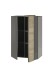Highboard >POSITANO< (B/H/T: 78x116x44 cm) in dunkelgrau - 78x116x44 (BxHxT)