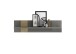 Wandregal >POSITANO< (B/H/T: 100x25x27 cm) in dunkelgrau - 100x25x27 (BxHxT)
