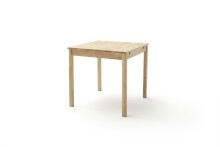 Esstisch >Becan< in Wildeiche aus Massivholz - 80x76x80cm (BxHxT)