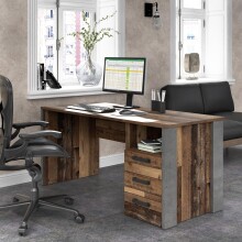 Regalwagen >Celon< in Old Wood Vintage - 40x56.4x41.6cm (BxHxT)