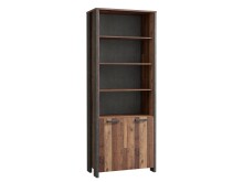 Aktenschrank >Celon< in Old Wood Vintage - 86x220.7x41.6cm (BxHxT)
