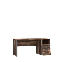 Computertisch >Celon< in Old Wood Vintage - 160x73.5x69.6cm (BxHxT)