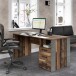Computertisch >Celon< in Old Wood Vintage - 160x73.5x69.6cm (BxHxT)