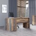 Computertisch >Celon< in Old Wood Vintage - 160x73.5x69.6cm (BxHxT)