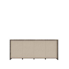 Beistellschrank >Celon< in Old Wood Vintage - 206.1x86.3x41.6cm (BxHxT)