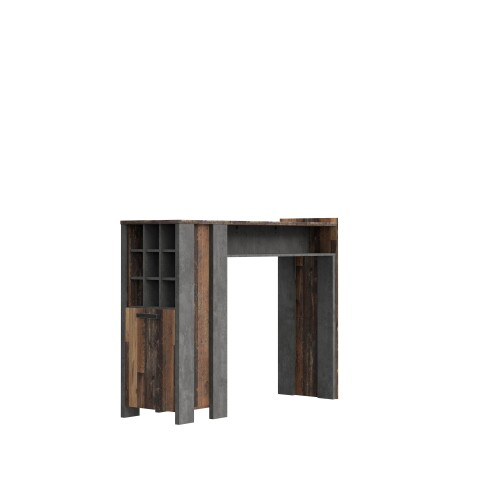 Bartisch >Celon< in Old Wood Vintage - 151.5x118.3x47.4cm (BxHxT)