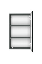 Hängeschrank >Villach< (B/H/T: 40x64x20 cm) in matt grau - 40x64x20 (BxHxT)