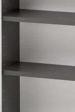 Hängeschrank >Villach< (B/H/T: 40x64x20 cm) in matt grau - 40x64x20 (BxHxT)