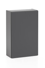 Hängeschrank >Villach< (B/H/T: 40x64x20 cm) in matt grau - 40x64x20 (BxHxT)