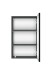 Hängeschrank >Villach< (B/H/T: 40x64x20 cm) in matt grau - 40x64x20 (BxHxT)
