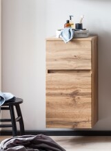 Waschbeckenunterschrank >Villach< (B/H/T: 40x79x35 cm) in wotaneiche aus MDF