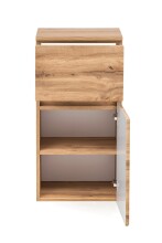 Waschbeckenunterschrank >Villach< (B/H/T: 40x79x35 cm) in wotaneiche aus MDF