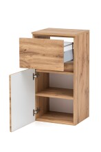 Waschbeckenunterschrank >Villach< (B/H/T: 40x79x35 cm) in wotaneiche aus MDF