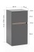 Waschbeckenunterschrank >Villach< (B/H/T: 40x79x35 cm) in matt grau aus MDF