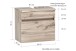 Waschbeckenunterschrank >Villach< (B/H/T: 61x55x40 cm) in matt grau aus MDF