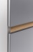 Seitenschrank >Villach< (B/H/T: 40x180x35 cm) in matt grau - 40x180x35 (BxHxT)