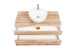 Waschtisch-Set >Villach< (B/H/T: 100x200x47 cm) in wotaneiche aus MDF
