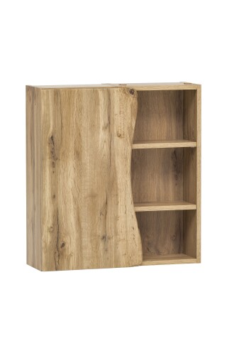 Hängeschrank >Kaprun< (B/H/T: 60x64x20 cm) in wotaneiche - 60x64x20 (BxHxT)