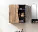 Hängeschrank >Kaprun< (B/H/T: 60x64x20 cm) in graphit aus MDF - 60x64x20 (BxHxT)
