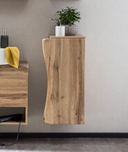Waschbeckenunterschrank >Kaprun< (B/H/T: 37x79x35 cm) in wotaneiche aus MDF