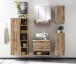 Waschbeckenunterschrank >Kaprun< (B/H/T: 37x79x35 cm) in wotaneiche aus MDF