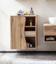 Waschbeckenunterschrank >Kaprun< (B/H/T: 60x79x35 cm) in wotaneiche aus MDF
