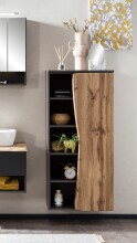 Midischrank >Kaprun< (B/H/T: 60x130x35 cm) in graphit - 60x130x35 (BxHxT)