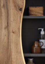Midischrank >Kaprun< (B/H/T: 60x130x35 cm) in graphit - 60x130x35 (BxHxT)