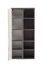 Midischrank >Kaprun< (B/H/T: 60x130x35 cm) in graphit - 60x130x35 (BxHxT)