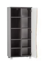 Midischrank >Kaprun< (B/H/T: 60x130x35 cm) in graphit - 60x130x35 (BxHxT)