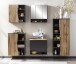 Midischrank >Kaprun< (B/H/T: 60x130x35 cm) in graphit - 60x130x35 (BxHxT)