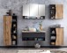 Midischrank >Kaprun< (B/H/T: 60x130x35 cm) in graphit - 60x130x35 (BxHxT)