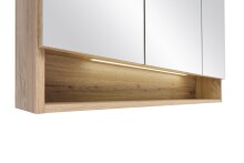 Badezimmerspiegelschrank >Kaprun< (B/H/T: 100x64x20 cm) in wotaneiche