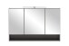 Badezimmerspiegelschrank >Kaprun< (B/H/T: 100x64x20 cm) in graphit