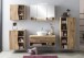 Waschtisch-Set >Kaprun< (B/H/T: 101x55x47 cm) in wotaneiche - 101x55x47 (BxHxT)