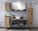 Waschtisch-Set >Kaprun< (B/H/T: 101x55x47 cm) in graphit - 101x55x47 (BxHxT)