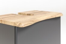 Waschtisch-Set >Kaprun< (B/H/T: 61x55x47 cm) in graphit - 61x55x47 (BxHxT)