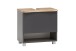 Waschtisch-Set >Kaprun< (B/H/T: 61x55x47 cm) in graphit - 61x55x47 (BxHxT)