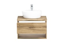 Waschtisch-Set >Kaprun< (B/H/T: 61x200x47 cm) in wotaneiche - 61x200x47 (BxHxT)