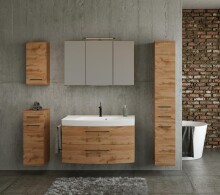 Waschtisch-Set >Manchester< (B/H/T: 100x59x50 cm) in wotaneiche aus MDF