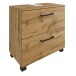 Waschbeckenunterschrank >Manchester< (B/H/T: 60x55x35 cm) in wotaneiche aus MDF