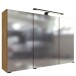 Badezimmerspiegelschrank >Manchester< (B/H/T: 100x64x20 cm) in wotaneiche