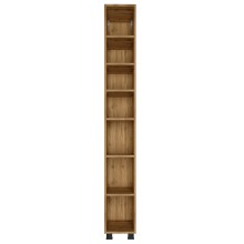 Seitenschrank >Manchester< (B/H/T: 25x180x33 cm) in wotaneiche aus MDF