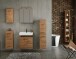 Seitenschrank >Manchester< (B/H/T: 25x180x33 cm) in wotaneiche aus MDF