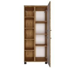 Midischrank >Manchester< (B/H/T: 55x130x33 cm) in wotaneiche - 55x130x33 (BxHxT)