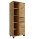 Midischrank >Manchester< (B/H/T: 55x130x33 cm) in wotaneiche - 55x130x33 (BxHxT)